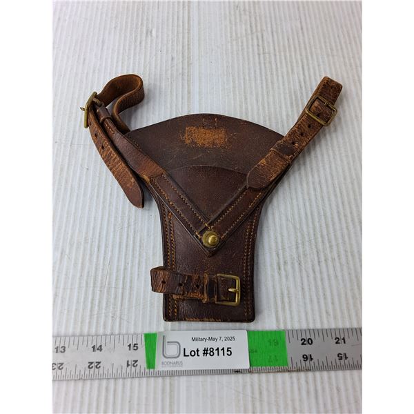 WWI Canadian Officer Sam Browne Leather Sword Frog