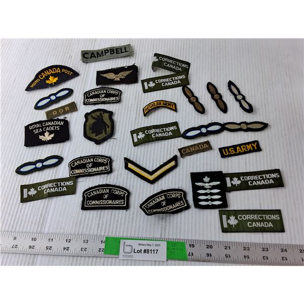 Shoulder Flashes-Corrections Canada, U.S. Army, Misc.