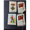 Image 2 : (2) Vintage Military Postcards,(4) Tobacco Silks