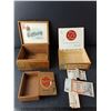 Image 2 : (3) Wooden Cigar Boxes- Pandora, House of Lords, Tiffany- As Is & Foreign Bills-