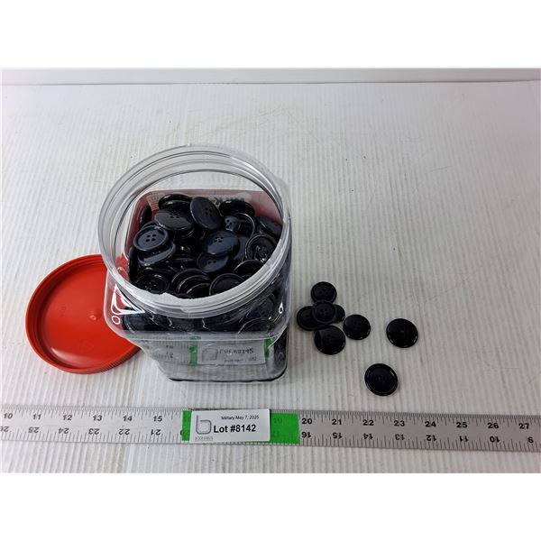 Jar of Blue Royal Canadian Air Force Buttons