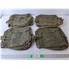 Image 1 : (4) Canadian Military Gas Mask Bags, Pattern 82