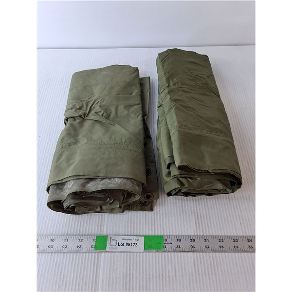 (2) Canadian Military Ground/Quarter Sheets