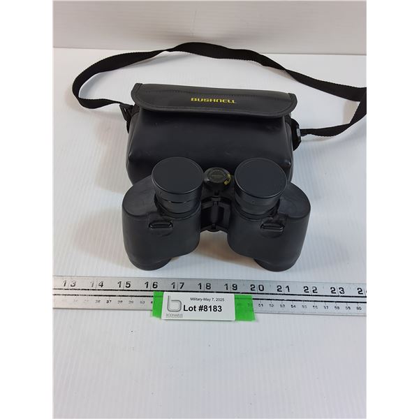 Bushnell Powerview 7X35 Binoculars (Clear Lens) w/Case