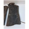 Image 4 : Pair of 14" WW1 Leather Leg Gaiters