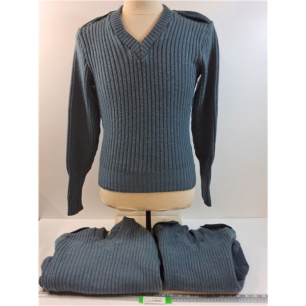 (3) RCAF Blue Garrison Sweaters (Size Medium & Large)