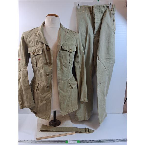WW2 RCAF Tropical Uniform & Pants (LAC Rank, Named)