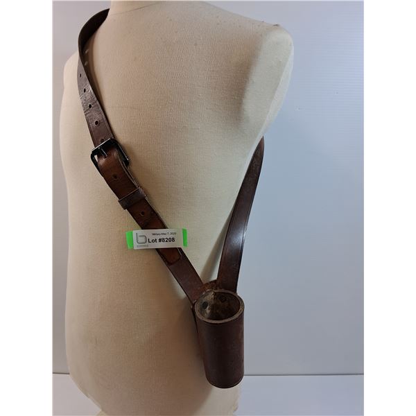 Canadian Military Brown Leather Flag Carrier