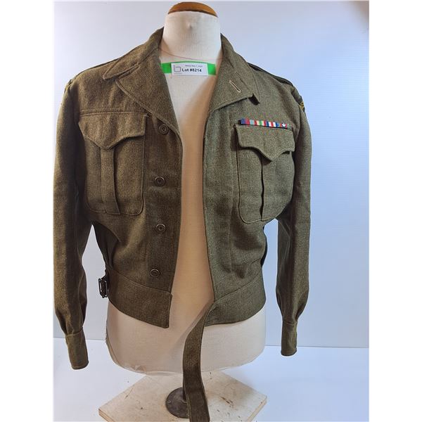 Hastings & Prince Edward Regt. Battledress Tunic w/Ribbon Bar