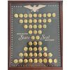 Image 1 : A full tray of brass State Seal buttons