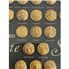 Image 4 : A full tray of brass State Seal buttons