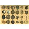 Image 1 : A card of division 1 & 3 assorted metal buttons