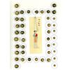 Image 1 : A full card of division one Chinese metal ball buttons