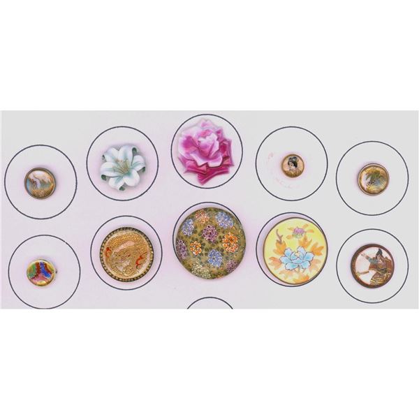 A partial card of division 1 & 3 Japanese ceramics