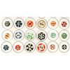Image 4 : A card of division one "Stencil" China buttons