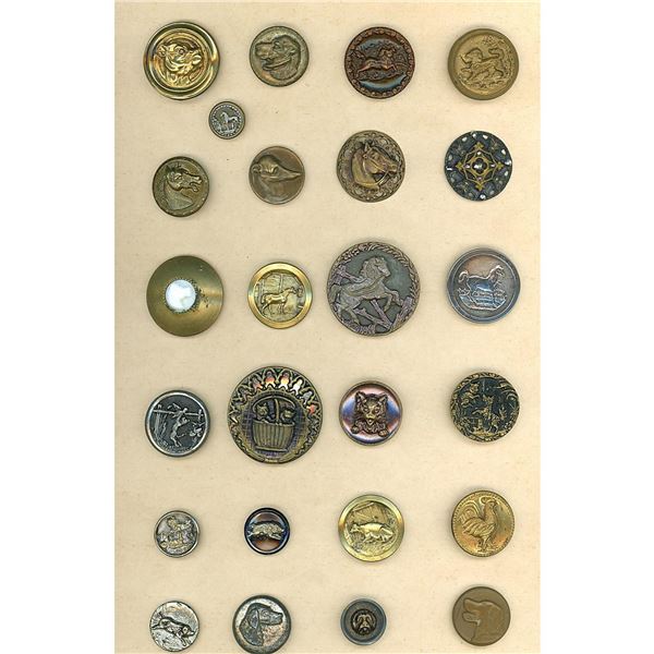 A card of division one metal picture Buttons