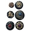 Image 1 : A small card of division three Bakelite Buttons