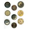 Image 1 : A small card of division one Celluloid buttons