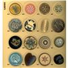 Image 1 : A partial card of division 1 & 3 Celluloid buttons