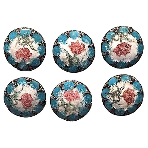 A set of division one enamel buttons