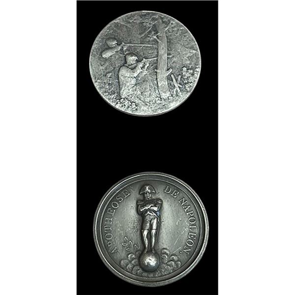 A small card of division three pictorial buttons