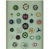 Image 1 : A card of division 1 & 3 colorful paste jewel buttons