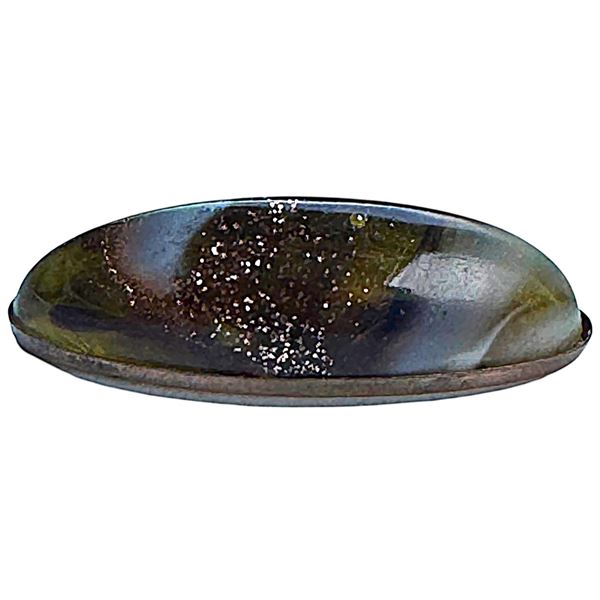 A division one intermixed glass button