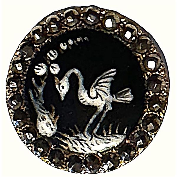A division one pictorial enamel button