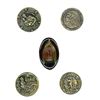 Image 1 : A small card of division one & three pictorial buttons