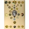Image 1 : A card of division one metal head buttons