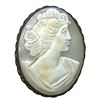 Image 1 : A division one carved cameo head button