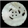 Image 2 : A division one 4 hole sew thru carved pearl button
