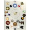 Image 1 : A card of division one & three assorted Elephant buttons
