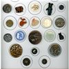 Image 1 : A partial card of div. 1 & 3 assorted animal buttons