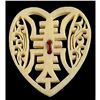 Image 2 : A division one openwork Natural Material button