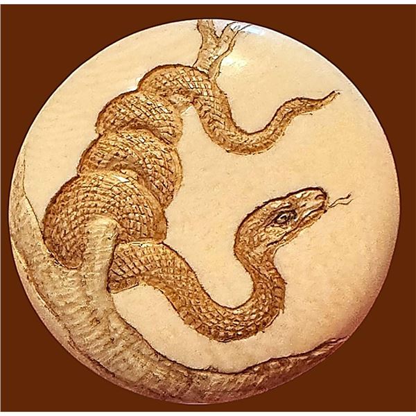 A division three natural material animal button