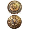 Image 1 : A small card of division one copper buttons