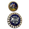 Image 1 : A small card of division one pictorial enamel buttons