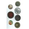 Image 1 : A small card of division 1 & 3 assorted floral buttons