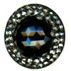 Image 3 : A card of assorted division one black glass buttons