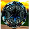 Image 4 : A card of assorted division one black glass buttons