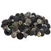 Image 1 : A heavy bag lot of assorted black glass buttons
