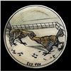 Image 1 : A RARE division one pictorial natural material button