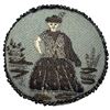 Image 1 : A RARE division one pictorial fabric button