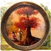 Image 2 : A division one hand painted scene under glass button