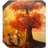 Image 3 : A division one hand painted scene under glass button