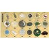 Image 1 : A partial card of div.1 & 3 of assorted pearl buttons