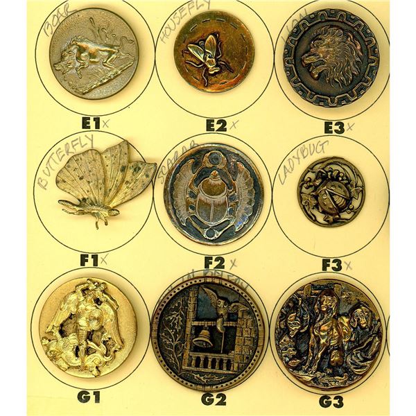 A partial card of division ! & 3 pictorial buttons