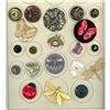 Image 1 : A partial card of division 1 & 3 assorted insect buttons