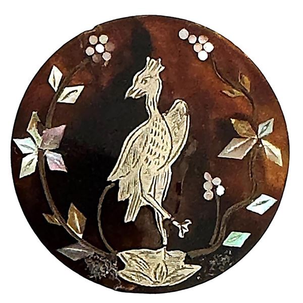 A division one inlayed tortoise/Horn button